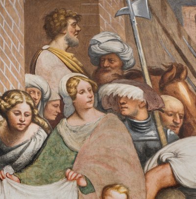 Navata Centrale, Seconda Campata Sud, Gesù cade sotto la Croce, Il Pordenone da Giovanni Antonio Pordenone