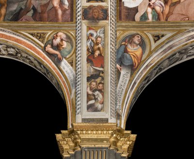 Navata centrale, Seconda e Terza campata sud, IL Pordenone 1520, Busti con Profeti da Giovanni Antonio Pordenone