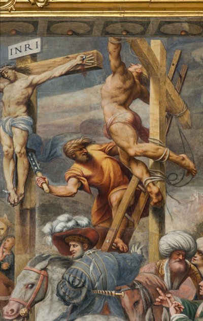 Controfacciata, Il Pordenone, Crocifissione 1520-21, (dettaglio) da Giovanni Antonio Pordenone