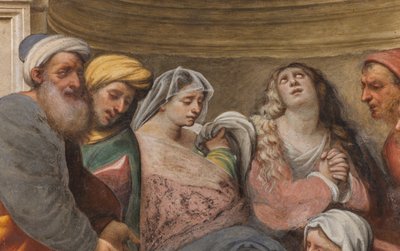 Controfacciata, IL Pordenone, Deposizione 1522 (dettaglio) da Giovanni Antonio Pordenone