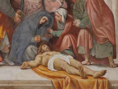Controfacciata, Il Pordenone, Deposizione 1522, (dettaglio) da Giovanni Antonio Pordenone
