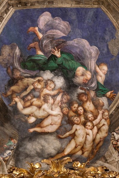 Dio come Creatore tra gli Angeli, c.1529 (affresco) da Giovanni Antonio Pordenone