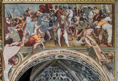 Gesù inchiodato alla Croce da Giovanni Antonio Pordenone