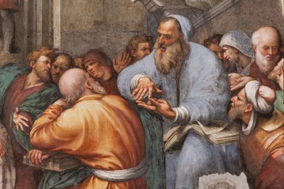 La Disputa di Santa Caterina con i Filosofi (dettaglio) da Giovanni Antonio Pordenone