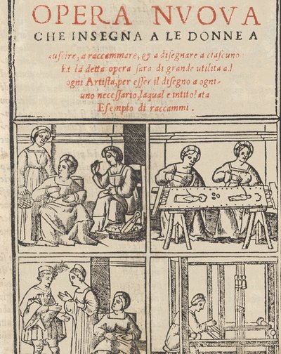 Esempio di ricami, 1530 da Giovanni Antonio Tagliente