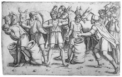 La coppa di Giuseppe trovata nel sacco di Beniamino da Giovanni Antonio da Brescia