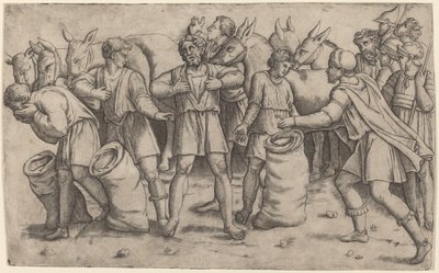 Scoperta della coppa di Giuseppe da Giovanni Antonio da Brescia after Baldassare Peruzzi