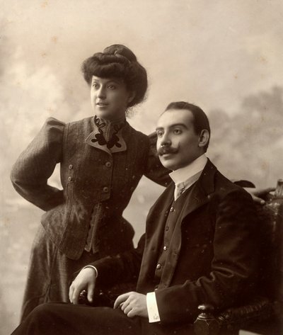 Alfredo Trombetta con sua moglie da Phillipe de Marlier