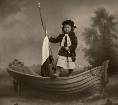Ritratto di Lidia Mastracchio con bandiera da Phillipe de Marlier