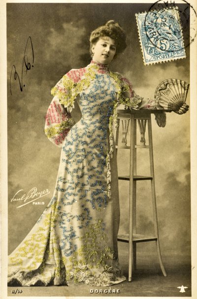 Cartolina: Ritratto di Arlette Dorgere/Née Anna Mathilde Irma Jouve (1880 - 1965), comica, ballerina e cantante da Phillipe de Marlier