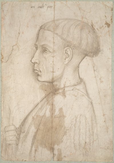 Busto di giovane uomo di profilo da Giovanni Badile