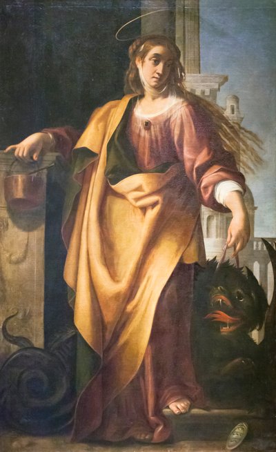 Santa Marta e il drago domato da Giovanni Baglione