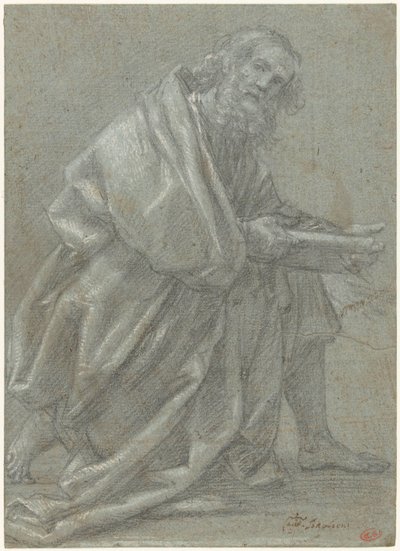 Studio per un apostolo inginocchiato da Giovanni Baglione