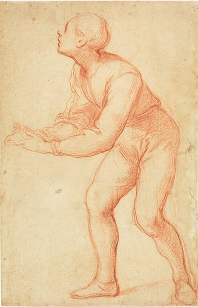 Giovane in piedi con le braccia tese da Giovanni Balducci