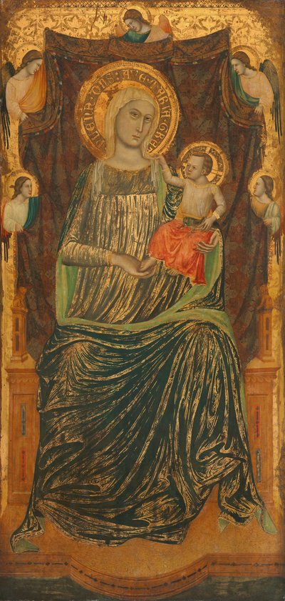 Madonna con Bambino e cinque angeli da Giovanni Baronzio