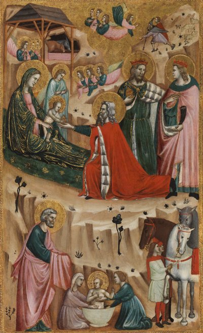 Natività e Adorazione dei Magi, 1325-50 da Giovanni Baronzio da Rimini