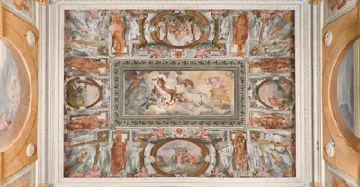 Carro del Sole guidato da Apollo, Loggia di Apollo, c.1560 da Giovanni Battista and Cambiaso Luca Castello