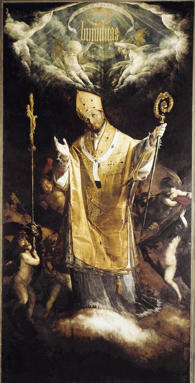 Gloria di San Carlo Borromeo da Giovanni Battista  Crespi