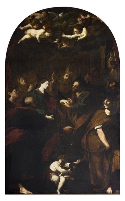 Il matrimonio della Vergine da Giovanni Battista and Gherardini Melchiorre Crespi