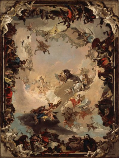 Allegoria dei pianeti e dei continenti da Giovanni Battista Tiepolo