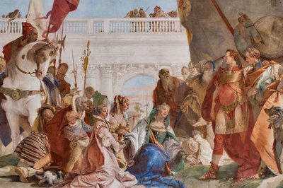 Continente di Alessandro Magno (dettaglio) da Giovanni Battista Tiepolo
