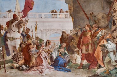 Continente di Alessandro Magno (dettaglio) da Giovanni Battista Tiepolo