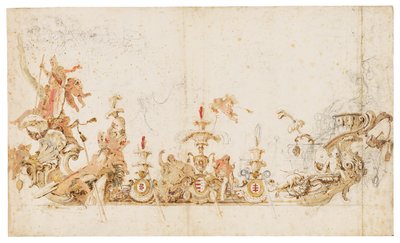 Progetto per una gondola cerimoniale rappresentante il trionfo della Polonia da Giovanni Battista (1696 1770) Tiepolo