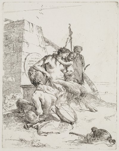 Famiglia di satiri con l
