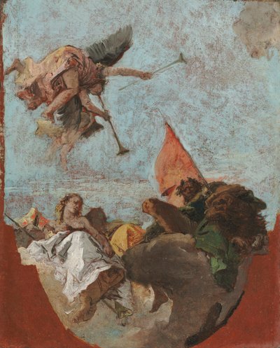 Schizzo per un soffitto da Giovanni Battista Tiepolo