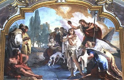 Il battesimo di Cristo da Giovanni Battista Tiepolo
