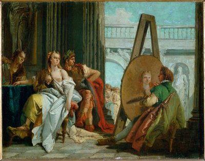 Il pittore Apelle, Alessandro Magno e Campaspe ... da Giovanni Battista (1696-1770) Tiepolo