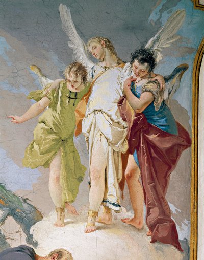 Abramo e gli angeli (dettaglio) da Giovanni Battista Tiepolo