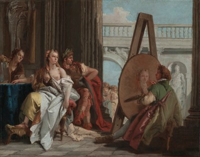 Alessandro Magno e Campaspe nello studio di Apelle, c.1740 da Giovanni Battista Tiepolo