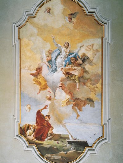 Assunzione, di Giovanni Battista Tiepolo, affresco, Oratorio della Purità, Udine da Giovanni Battista Tiepolo