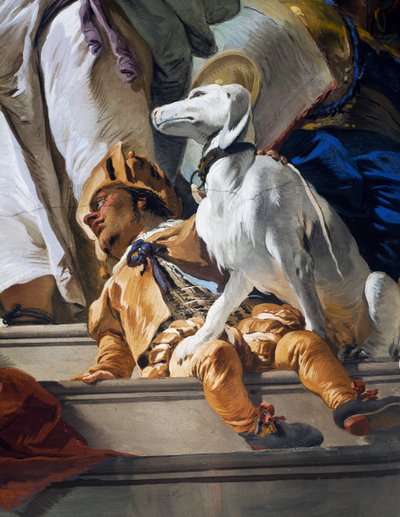 Nano e cane (dettaglio) da Giovanni Battista Tiepolo