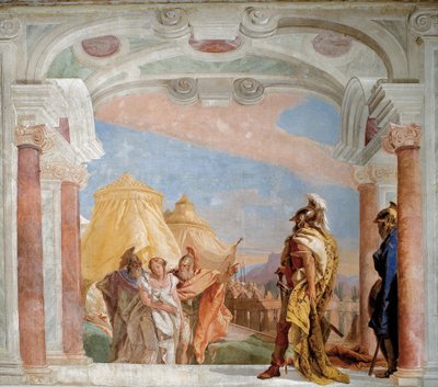 Euribate e Taltibio Conducono Briseide ad Agamennone da Giovanni Battista Tiepolo