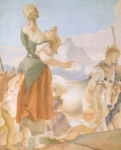 Rachele nasconde gli idoli (dettaglio) da Giovanni Battista Tiepolo