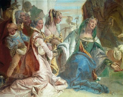 La famiglia di Dario III Codomano, dettaglio da Glorie di Scipione Africano e Alessandro Magno da Giovanni Battista Tiepolo