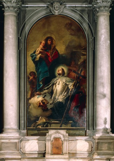 La Vergine appare a San Giovanni Nepomuceno da Giovanni Battista Tiepolo
