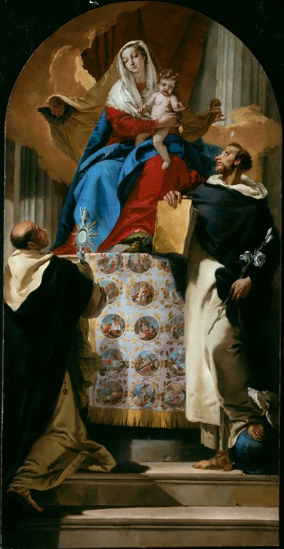 Vergine e Bambino con i santi Domenico e Giacinto da Giovanni Battista Tiepolo