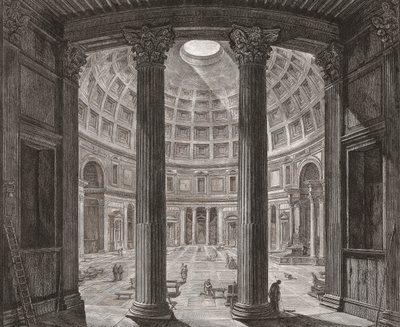Interno del Pantheon, Roma, Italia. Piranesi. da Giovanni Battista (after) Piranesi