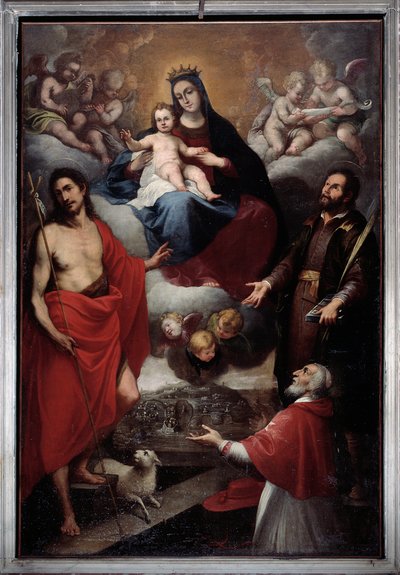 Vergine con San Giovanni Battista e San Lorenzo da Giovanni Battista Baiardo