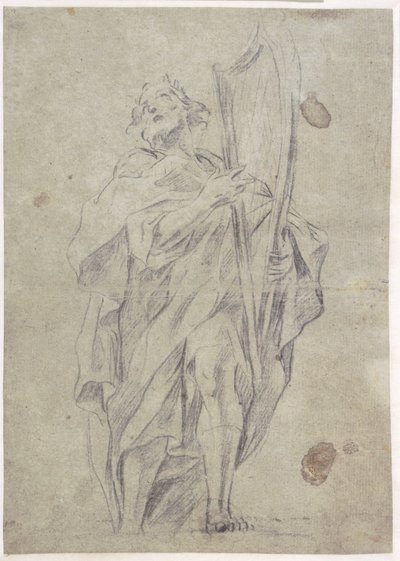 Re Davide con la sua arpa da Giovanni Battista Beinaschi