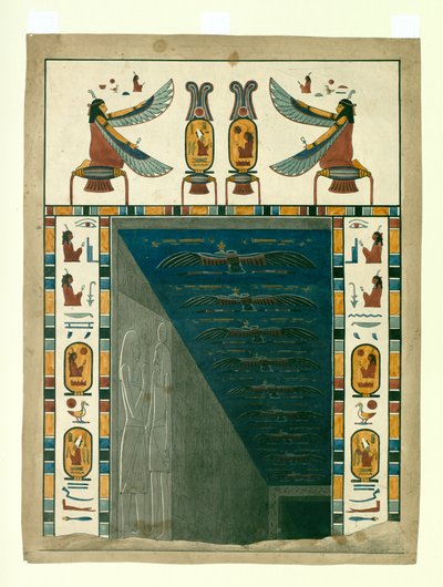 Porta della tomba, dalla tomba egizia di Seti I da Giovanni Battista Belzoni