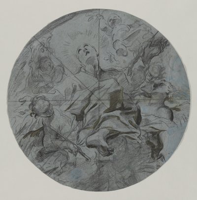 Apoteosi di un santo recto da Giovanni Battista Benaschi