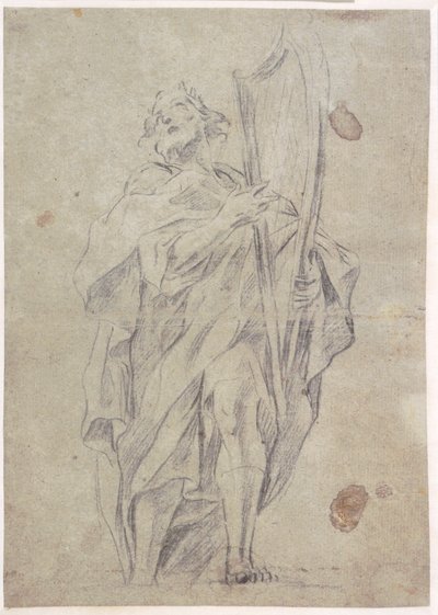 Danese:  Kong David med sin harpe da Giovanni Battista Benaschi