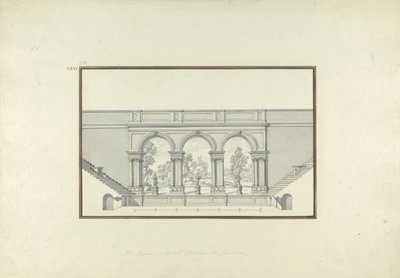 Ricostruzione del Secondo Teatro a Laodicea, c.1750 da Giovanni Battista Borra