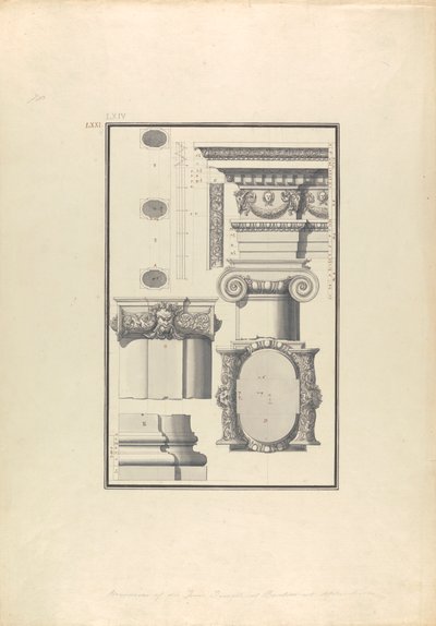 Rovine di un tempio ionico di Bacco ad Afrodisia da Giovanni Battista Borra
