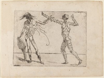 Da "Bizzarie di varie figure" da Giovanni Battista Bracelli