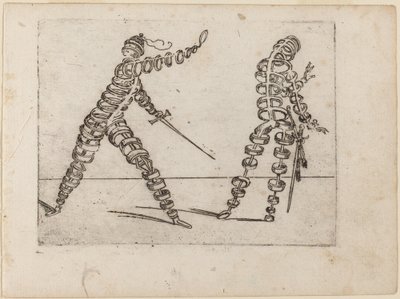 Da "Bizzarie di varie figure" da Giovanni Battista Bracelli